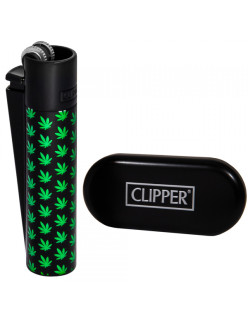 Запальничка Clipper Metal Mini Leaves Black