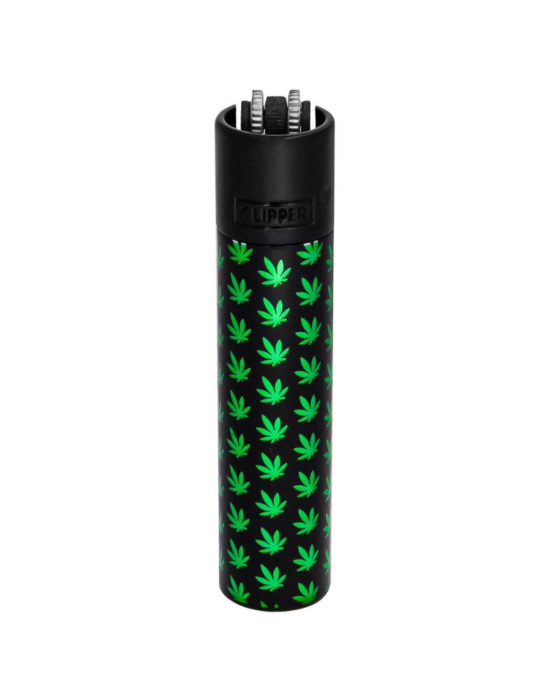 Зажигалка Clipper Leaves Black