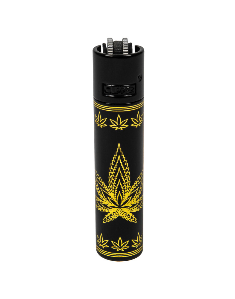 Зажигалка - Clipper Leaves Black
